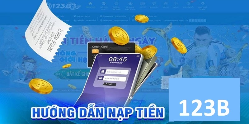 Hướng dẫn nạp tiền 123b dễ dàng nhất